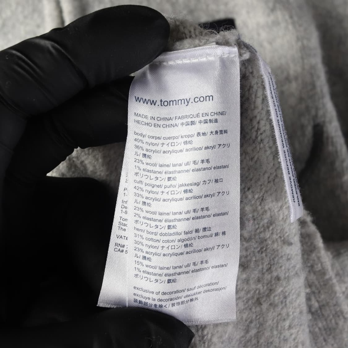 타미힐피거 타탄체크 H로고 하프집업 니트 S 상품이미지6