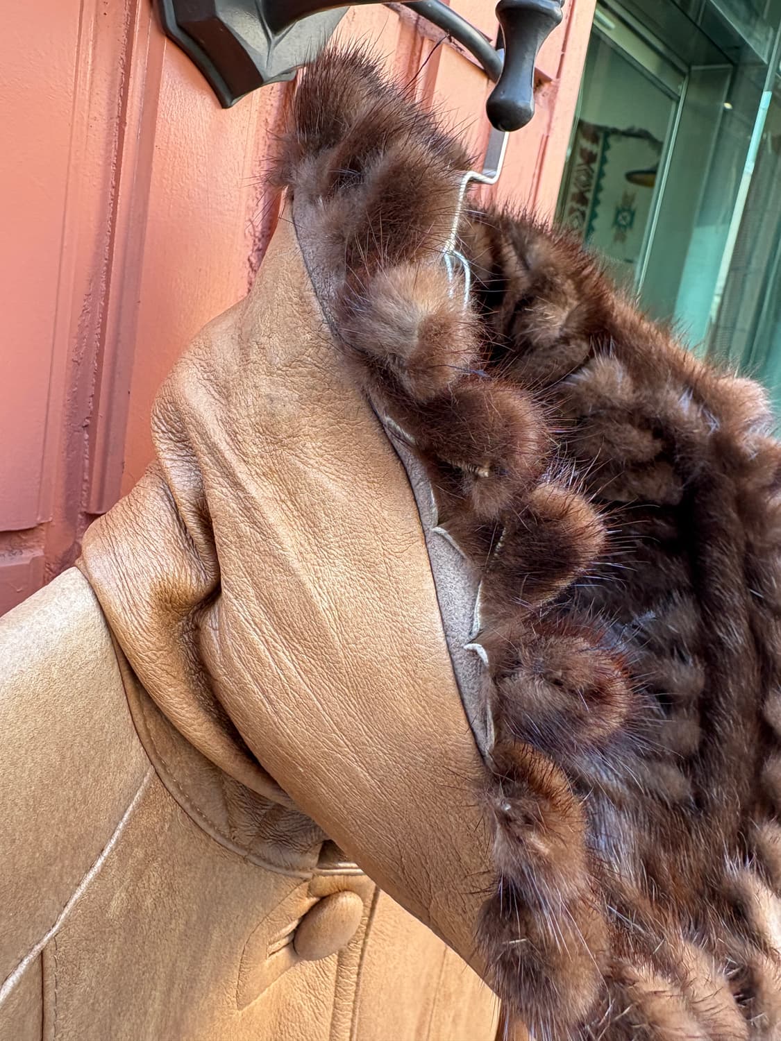 Vintage 양털 100% 밍크 가죽자켓 상품이미지6