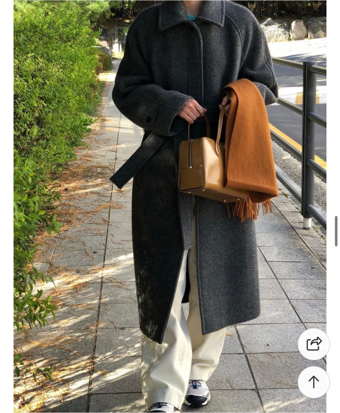 킨다베이지 발마칸 코트 차콜 상품이미지2