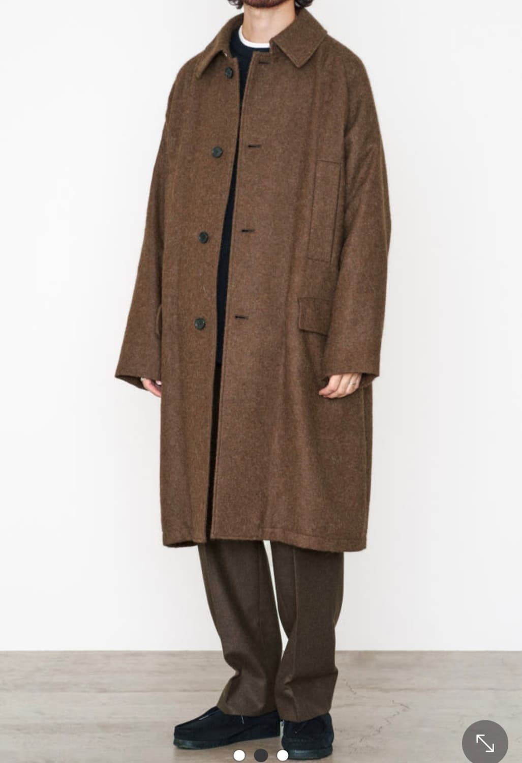 마카웨어 markaware 래글런 알파카 맥 코트 상품이미지8