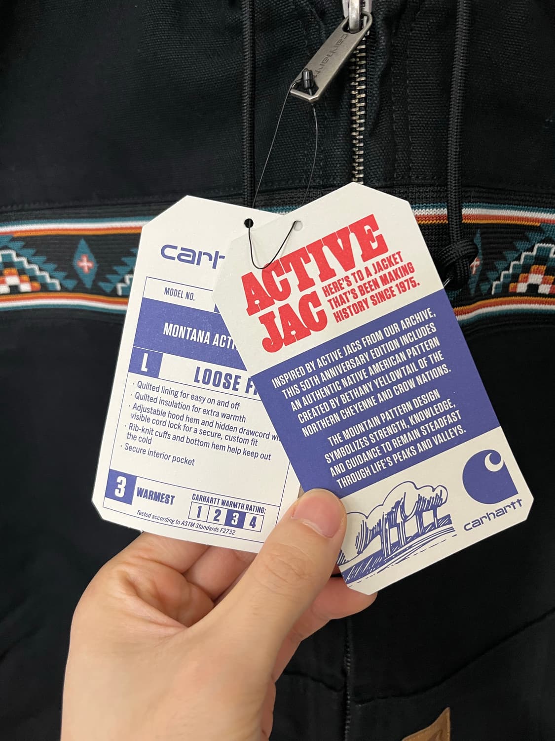 칼하트 50주년 아즈텍 액티브 자켓 2XL (새상품) 상품이미지6