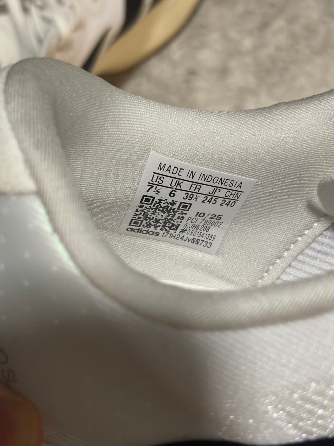 아디다스 런닝화 아디제로 EVO 화이트 블랙 245 상품이미지4