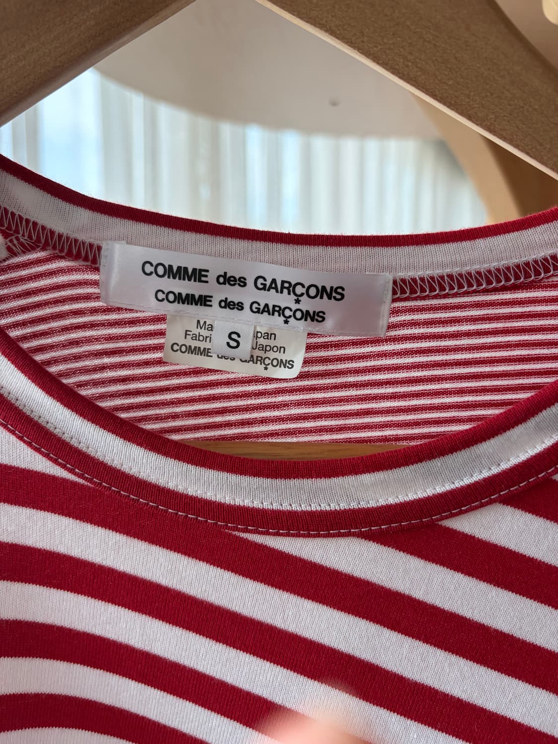 꼼데가르송 패치워크 티셔츠 S 상품이미지4