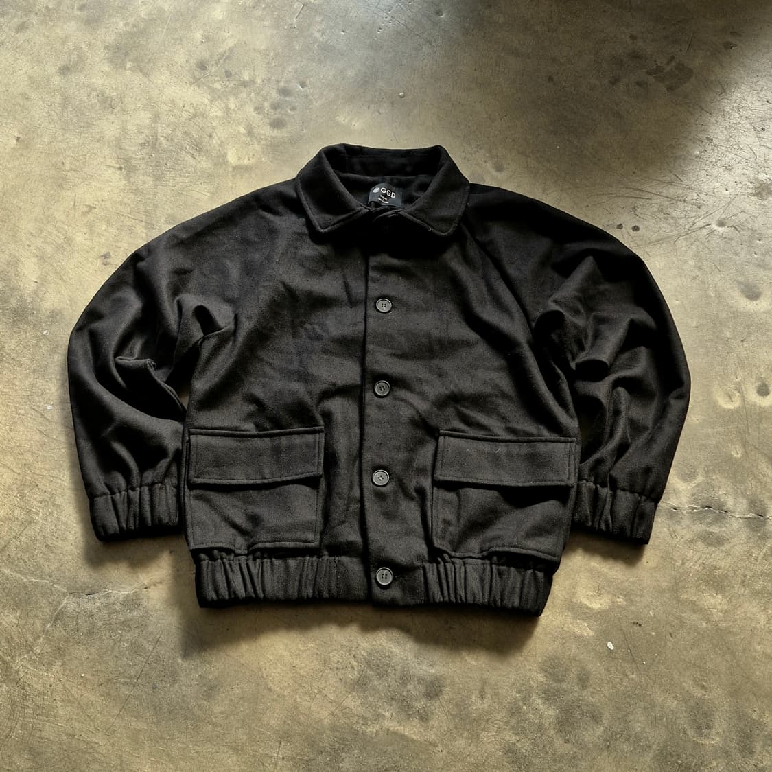 블랙 세무 스웨이드 블루종 자켓 F 상품이미지1