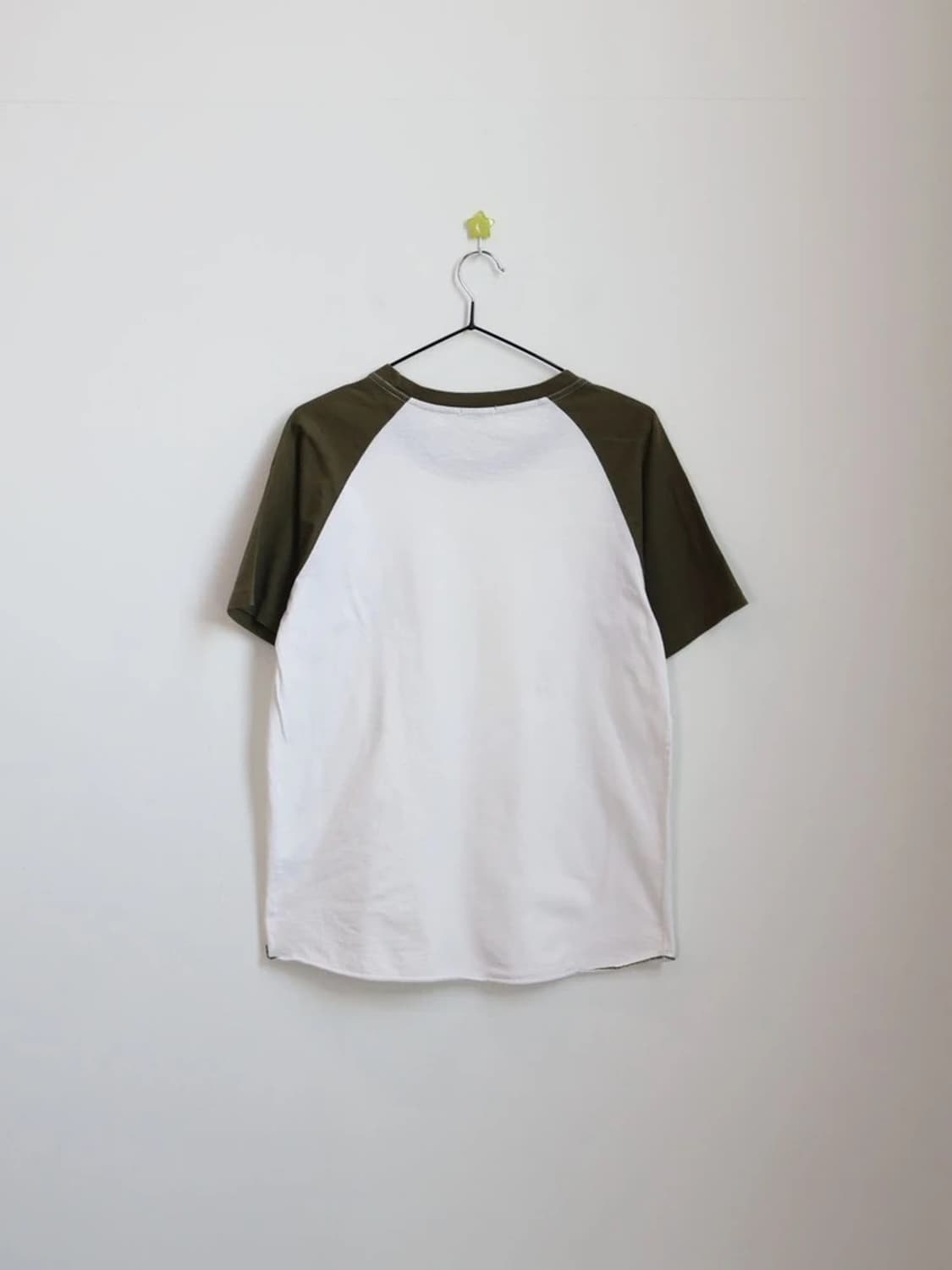 R.Newbold Raglan T Shirt White Green 상품이미지4
