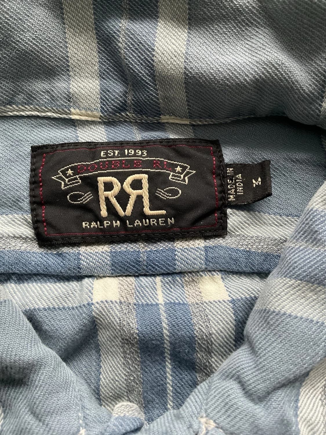 RRL 더블알엘 플래드 체크 워크 셔츠 상품이미지3