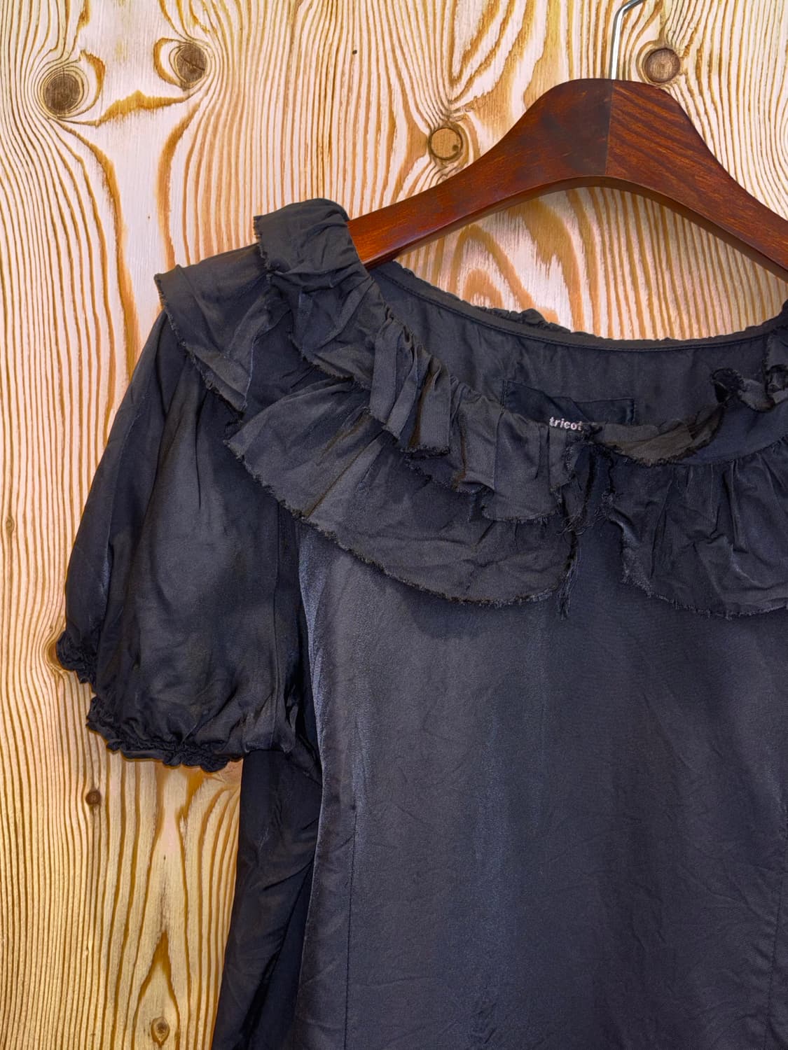 트리콧 꼼데가르송 프릴 카라 블라우스 상품이미지3