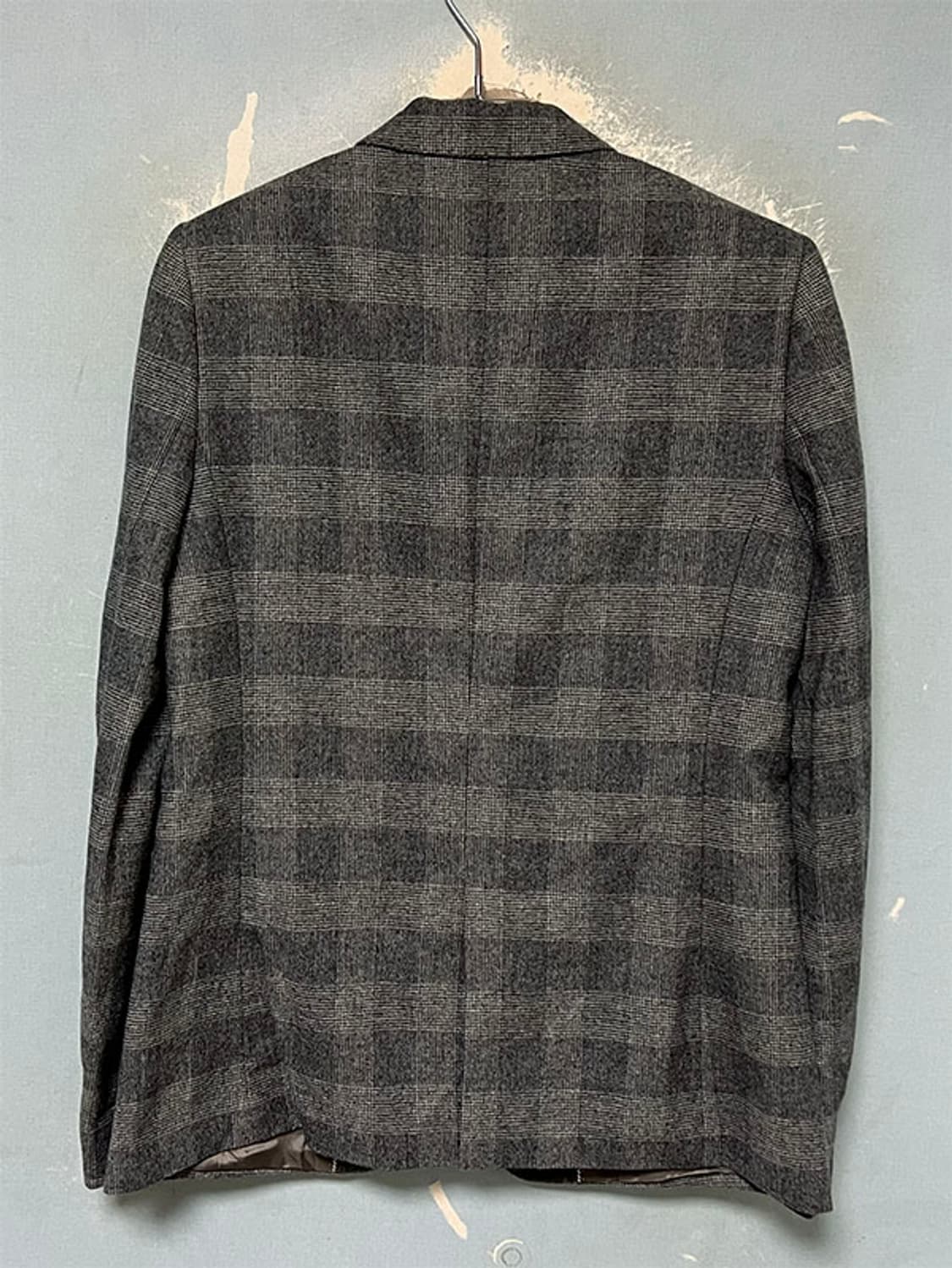 마시모두띠 여자 체크 울자켓 블레이저 춘추 비스코스 S 90 55  상품이미지2