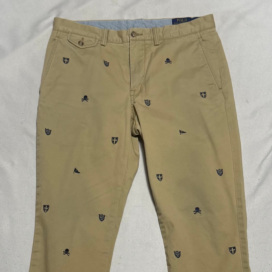 32/30 폴로랄프로렌 멀티 자수 베이지 치노 팬츠 상품이미지1