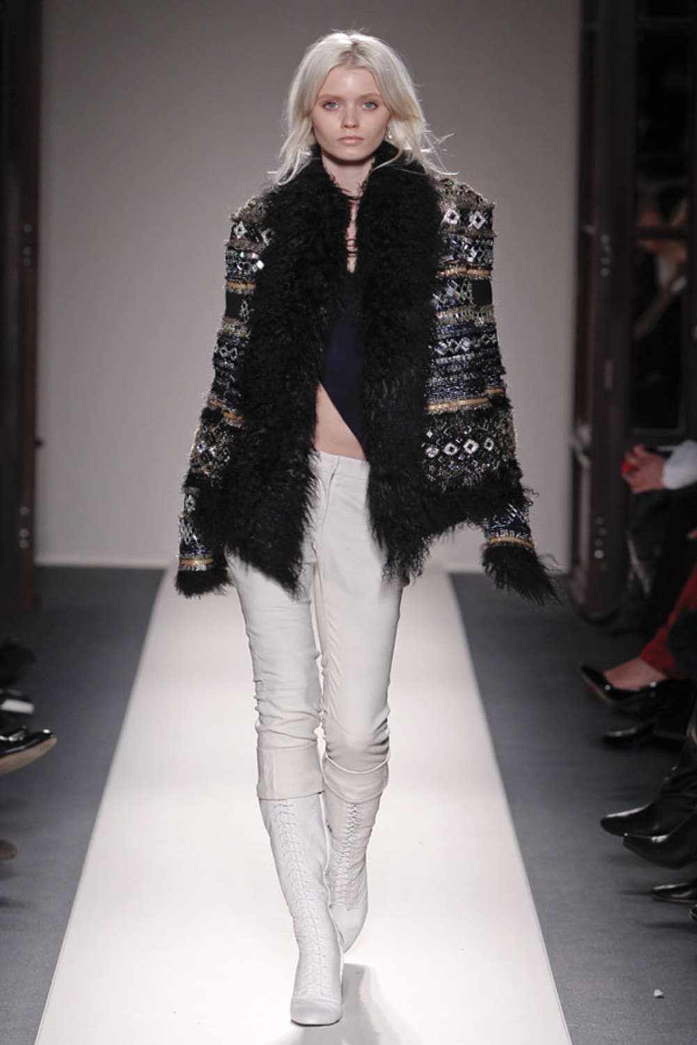 발망 AW11 고트 레더 & 퍼 자켓 상품이미지6