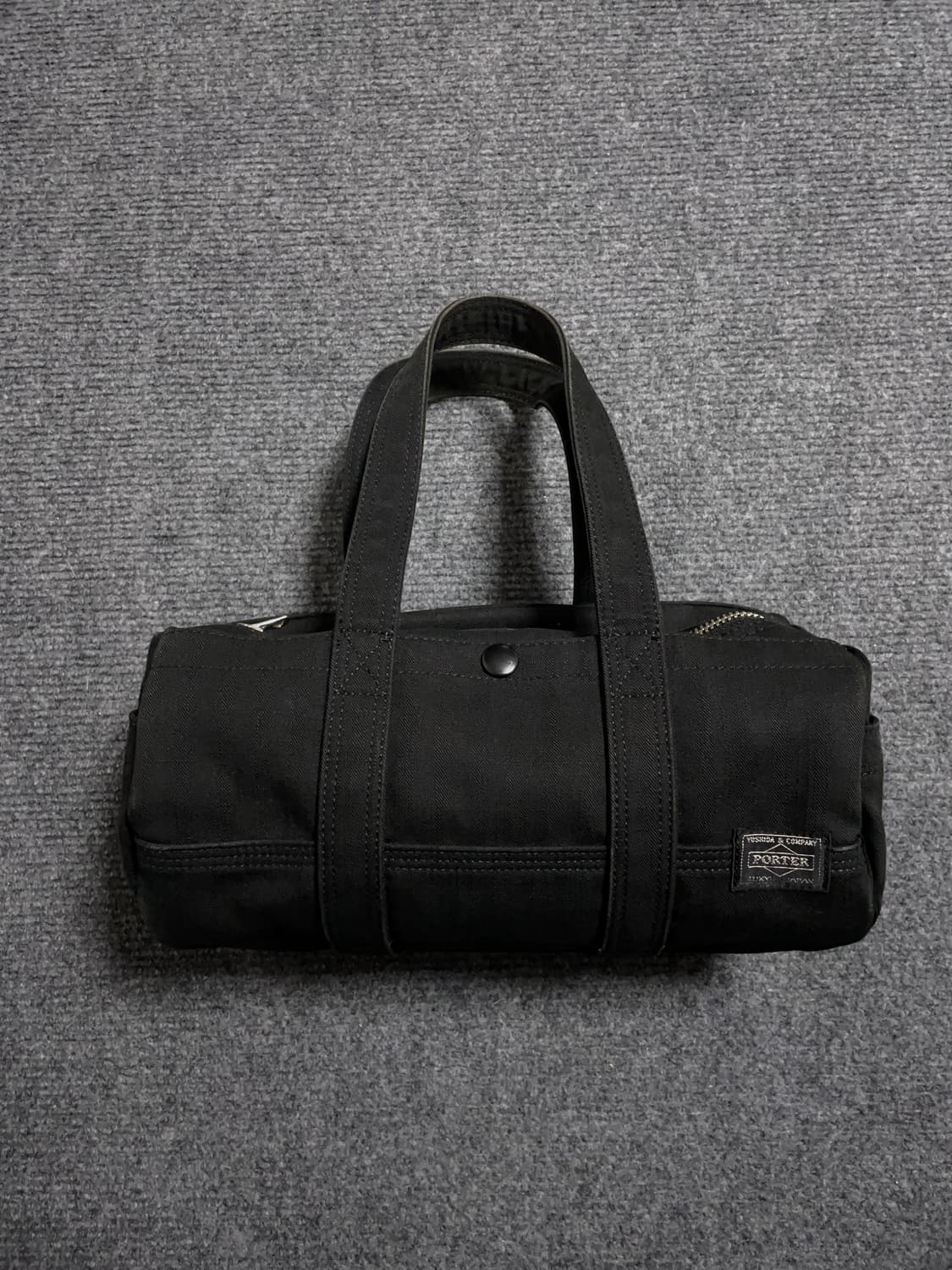 포터 코튼 블랙 보스턴백 상품이미지1