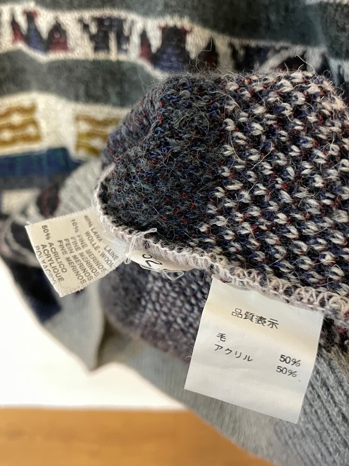 College 빈티지 니트  상품이미지7