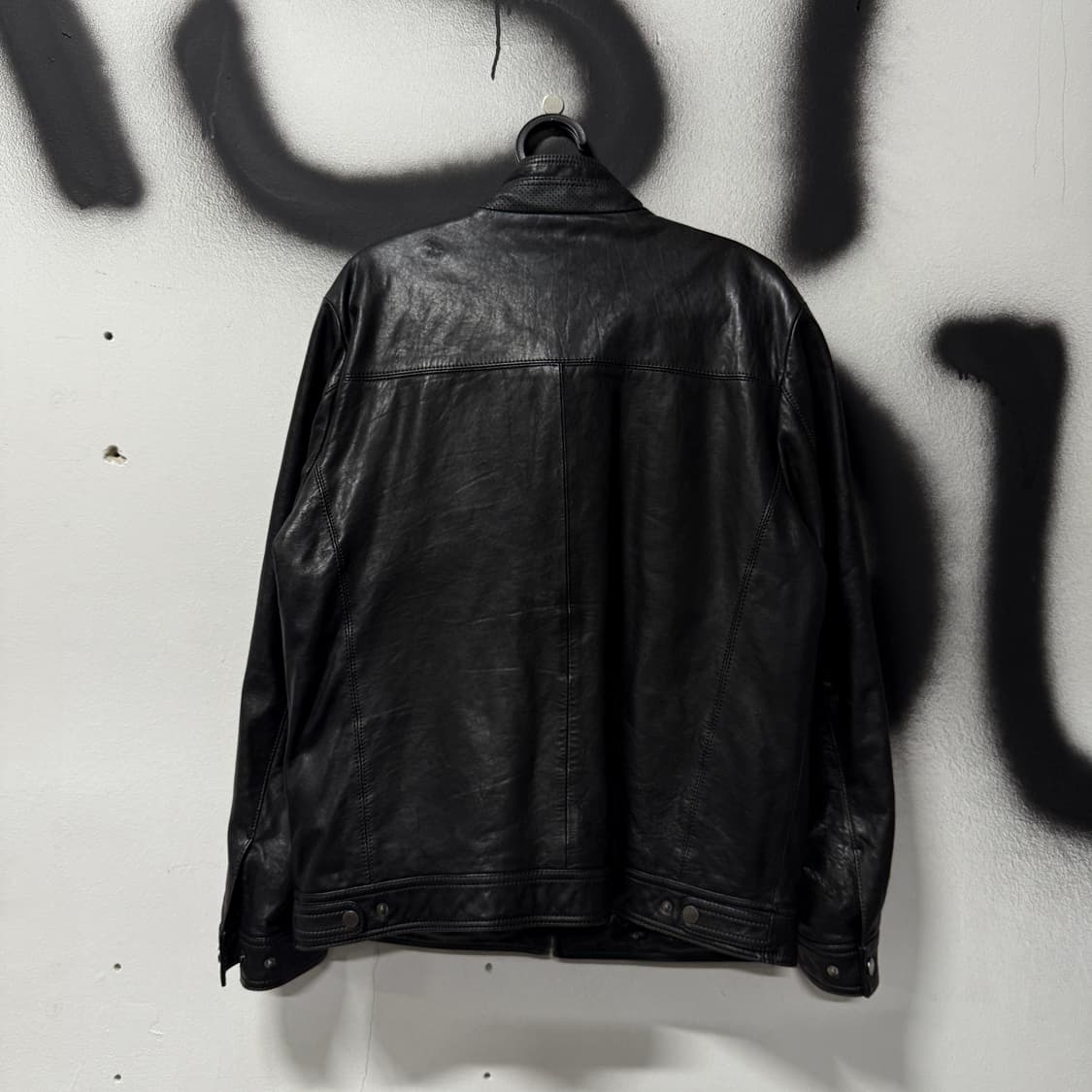VTG 빈티지 쉽스킨 양가죽 100% 리얼레더 싱글 집업 자켓 상품이미지2