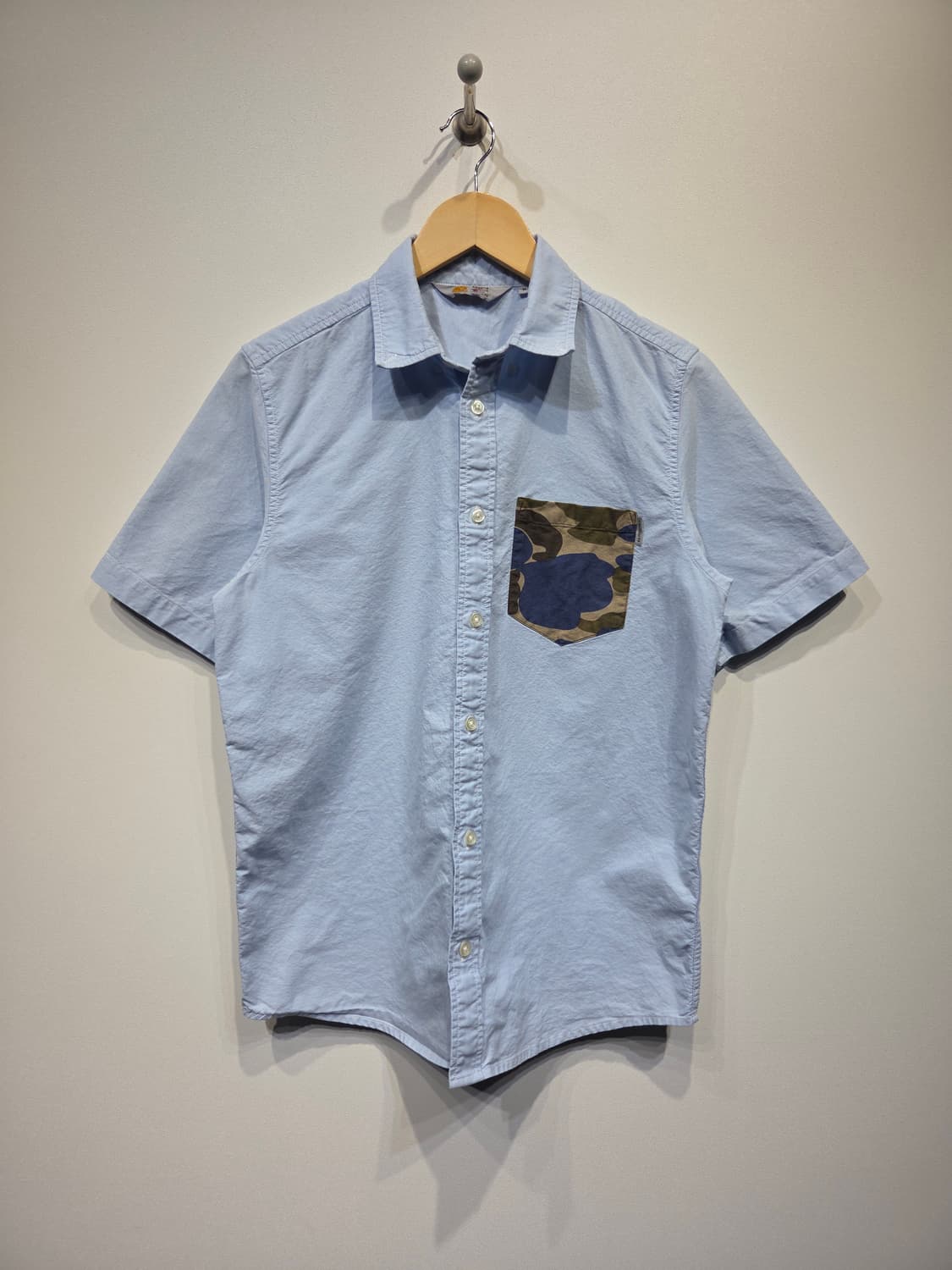 칼하트 WIP 프리터 카모 포켓 반팔 셔츠 스카이블루 상품이미지2