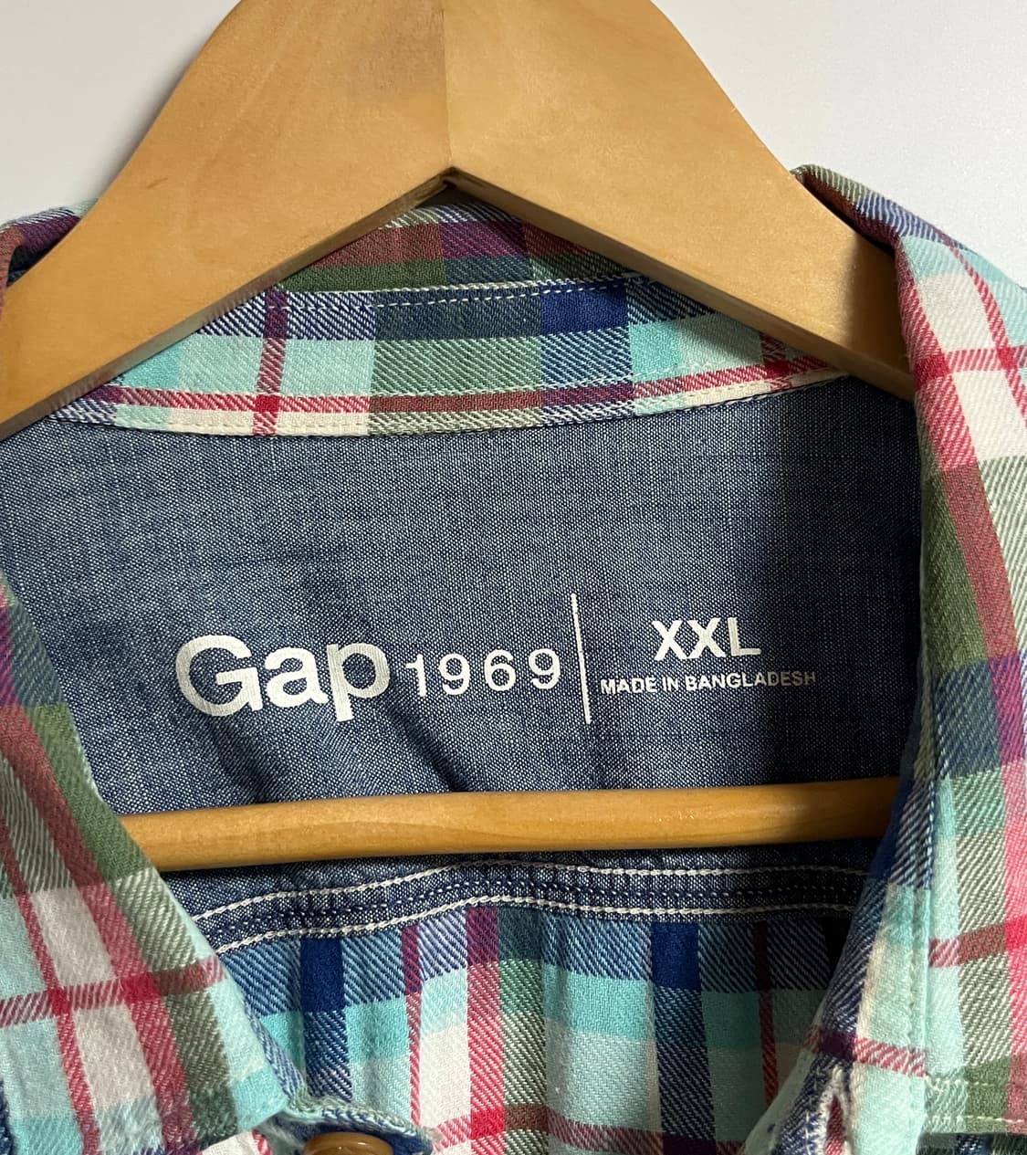 공용 갭 GAP 빈티지 체크 셔츠 남방 2XL 상품이미지5