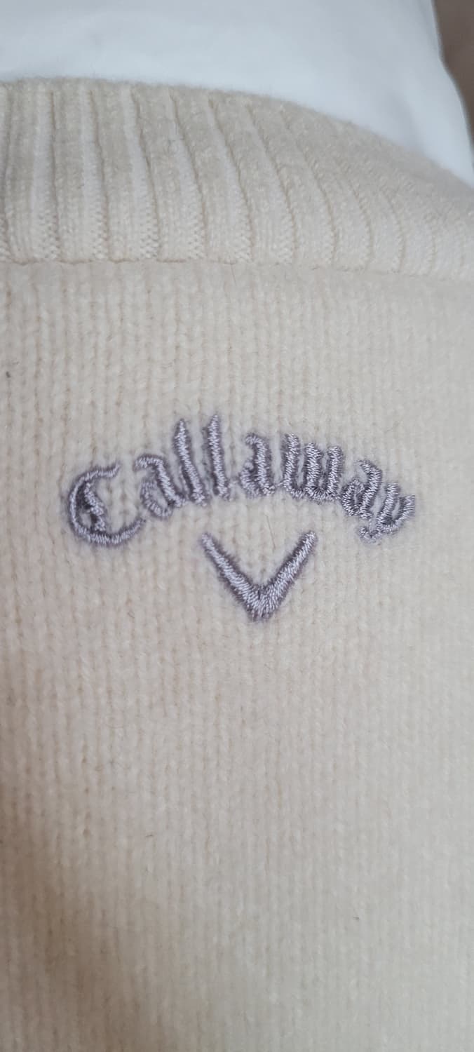 (여성55.S사이즈) 캘러웨이 골프 경량 니트 집업 상품이미지5