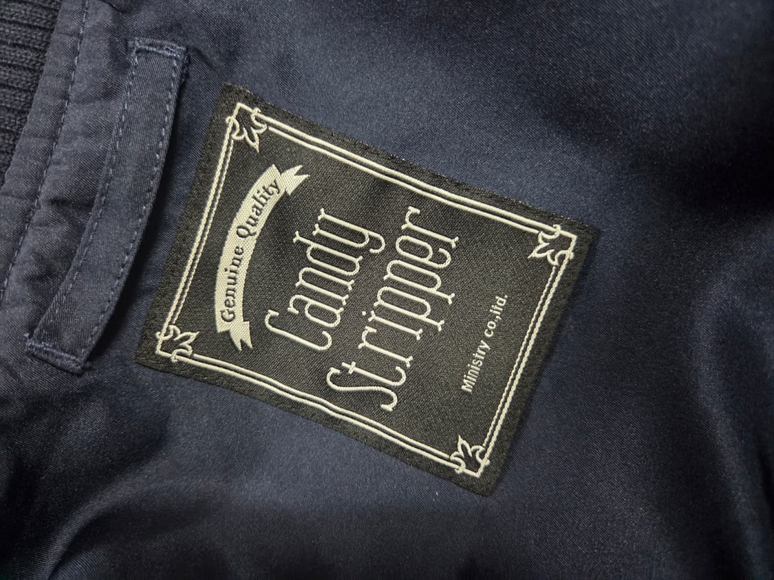 캔디스트리퍼 고양이 자수 MA-1 블루종 상품이미지4