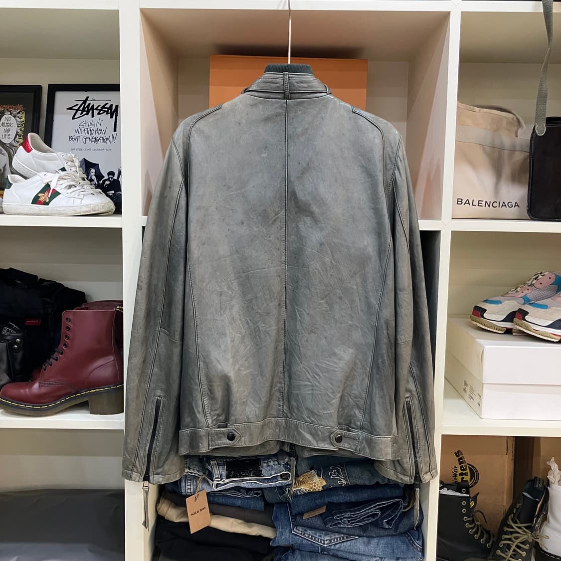 VTG 빈티지 lambskin 2way 레더 라이더자켓 상품이미지3