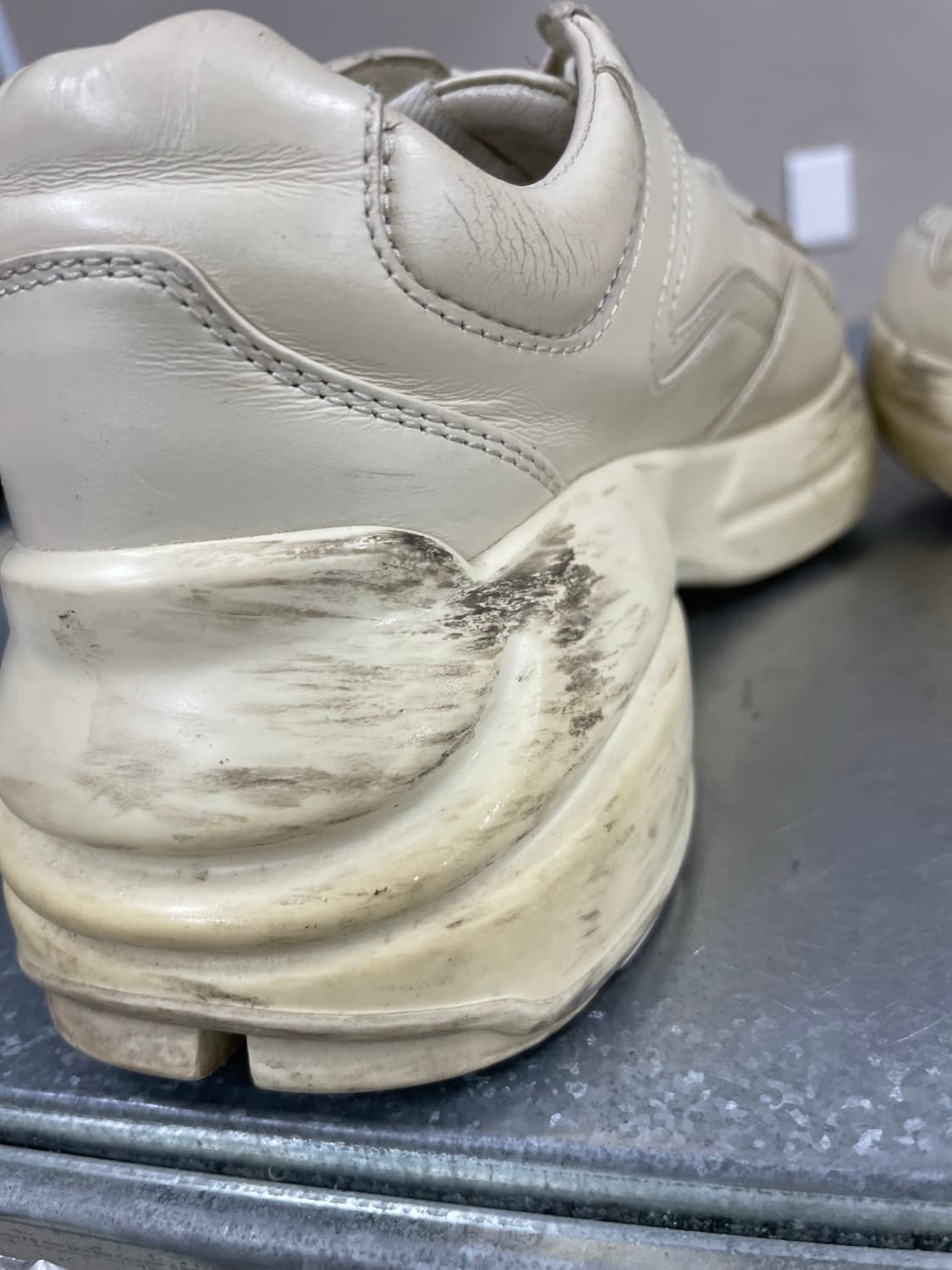 구찌 라이톤 레더 스니커즈 37 (gr-4739) 상품이미지8