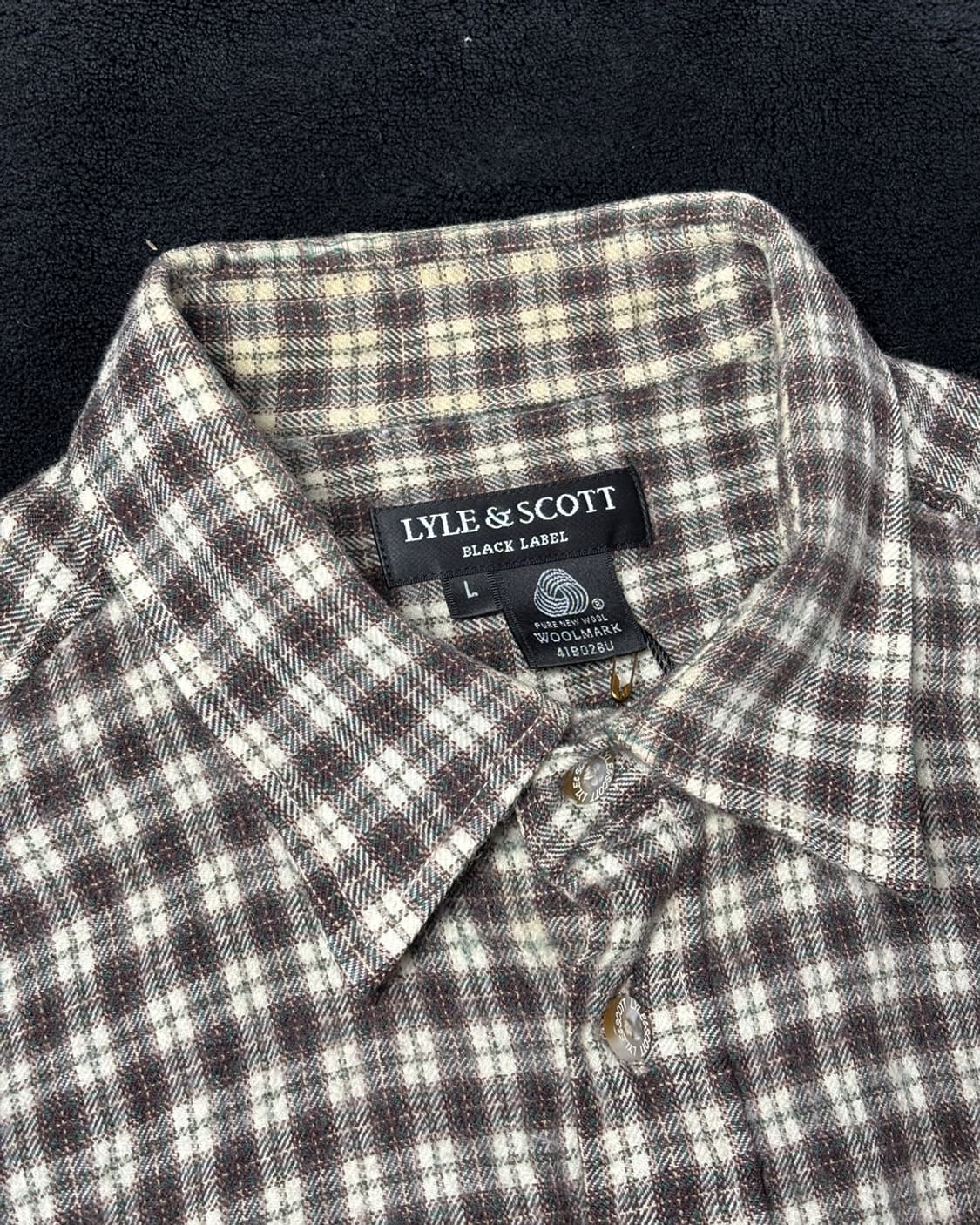 일본빈티지 Lyle & Scott 체크 셔츠 상품이미지3