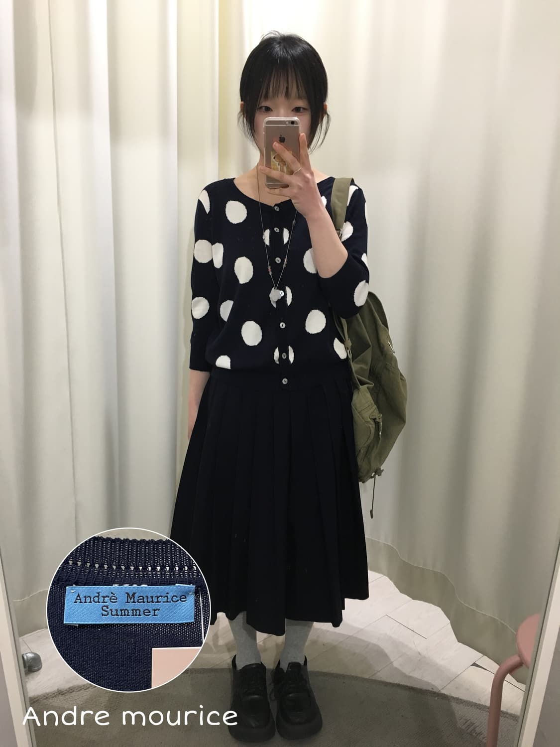 Andre Maurice dot cardigan 상품이미지1