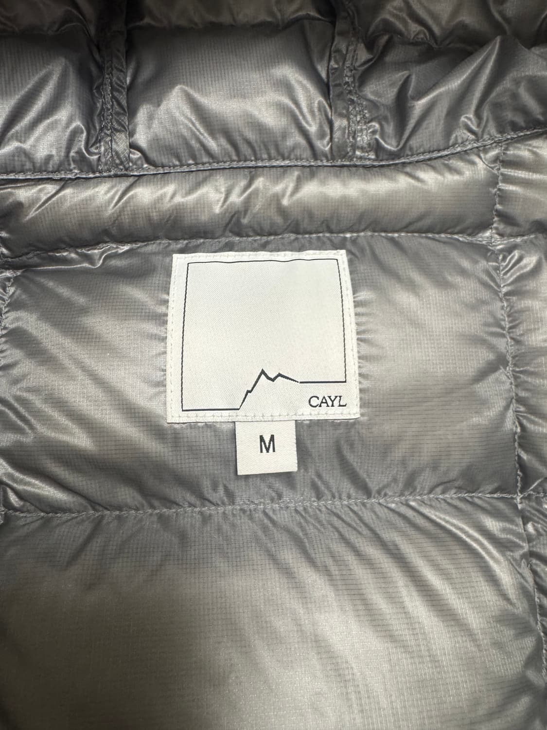 cayl 케일 라이트 다운 자켓 패딩 그레이 M 남자 패딩 상품이미지3