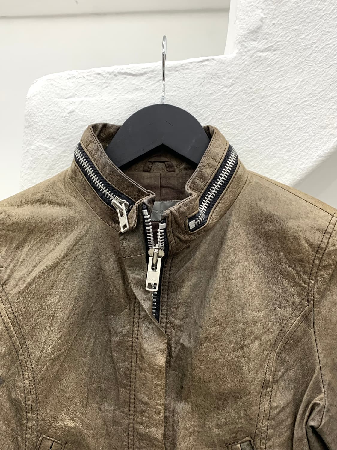 Rusty lambskin leather jacket  상품이미지8