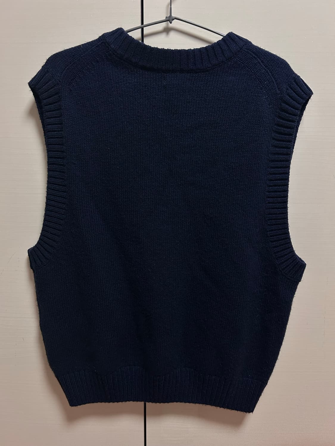 Lee 니트 조끼 네이비 S 상품이미지3