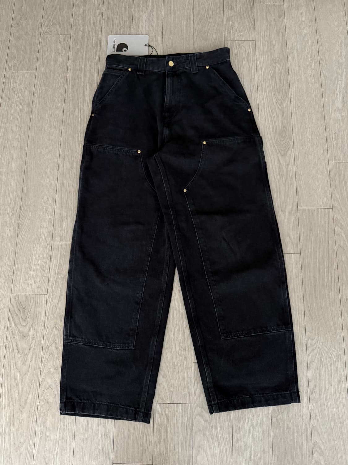 칼하트윕 내쉬 더블 니 팬츠 스미스 블랙 XS 상품이미지6