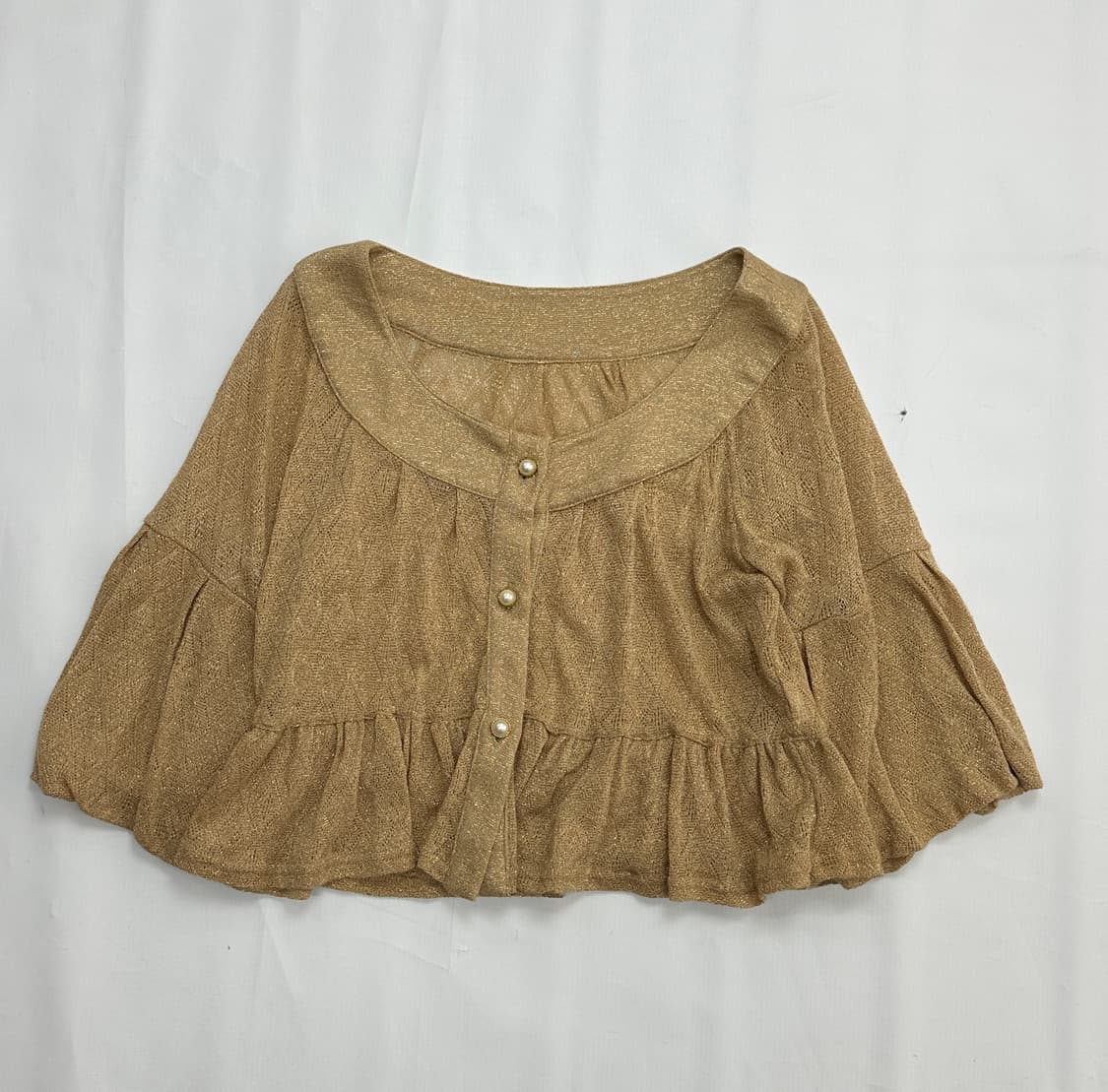 🤎라떼갸루 코디세트🤎 튜브탑 크로셰 러블리 리본 스커트 일본 빈티지 상품이미지5