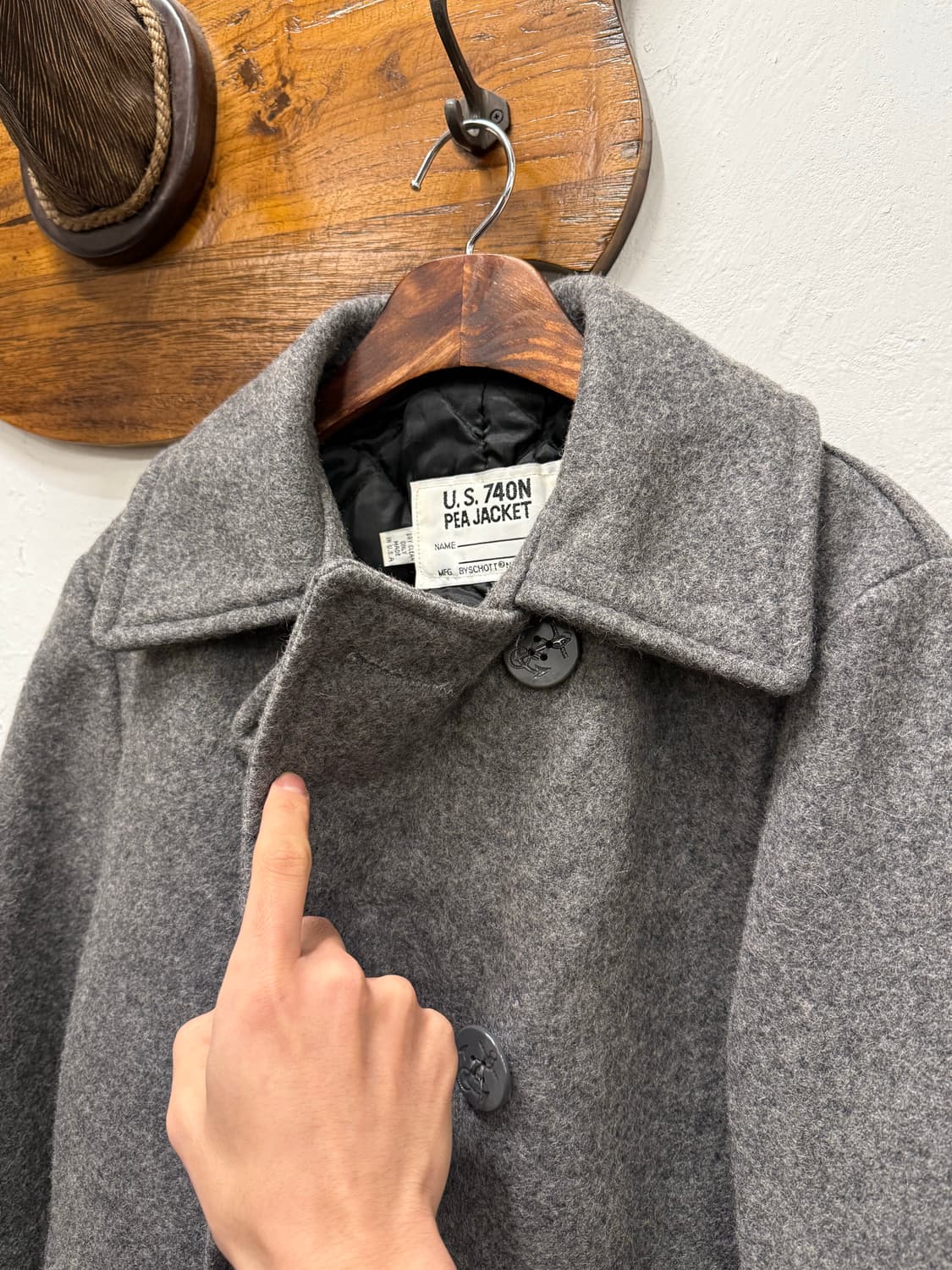 66) USA Schott NYC U.S. 740N Pea Jacket 상품이미지3