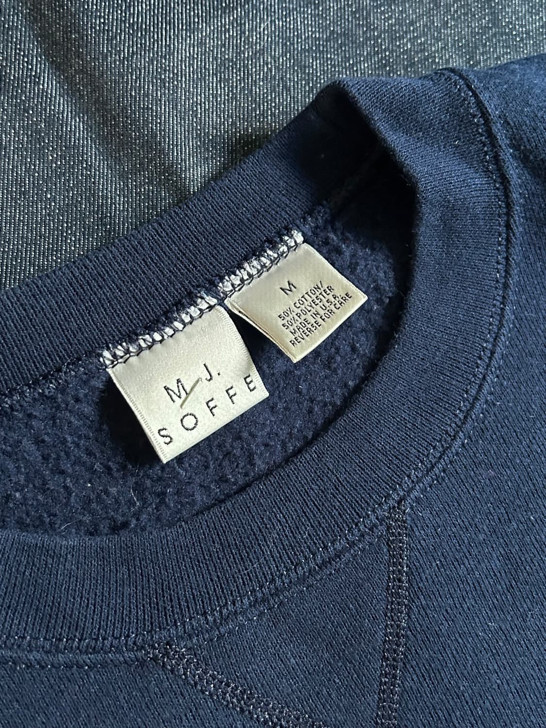 90s SOFFE 미해군 스웻셔츠 Made in USA 상품이미지4