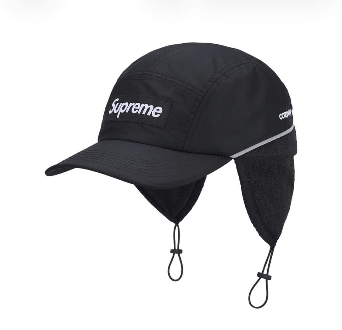 슈프림 폴라텍 라인드 패커블 이어플랩 캠프 캡 볼캡 블랙 25FW 상품이미지1