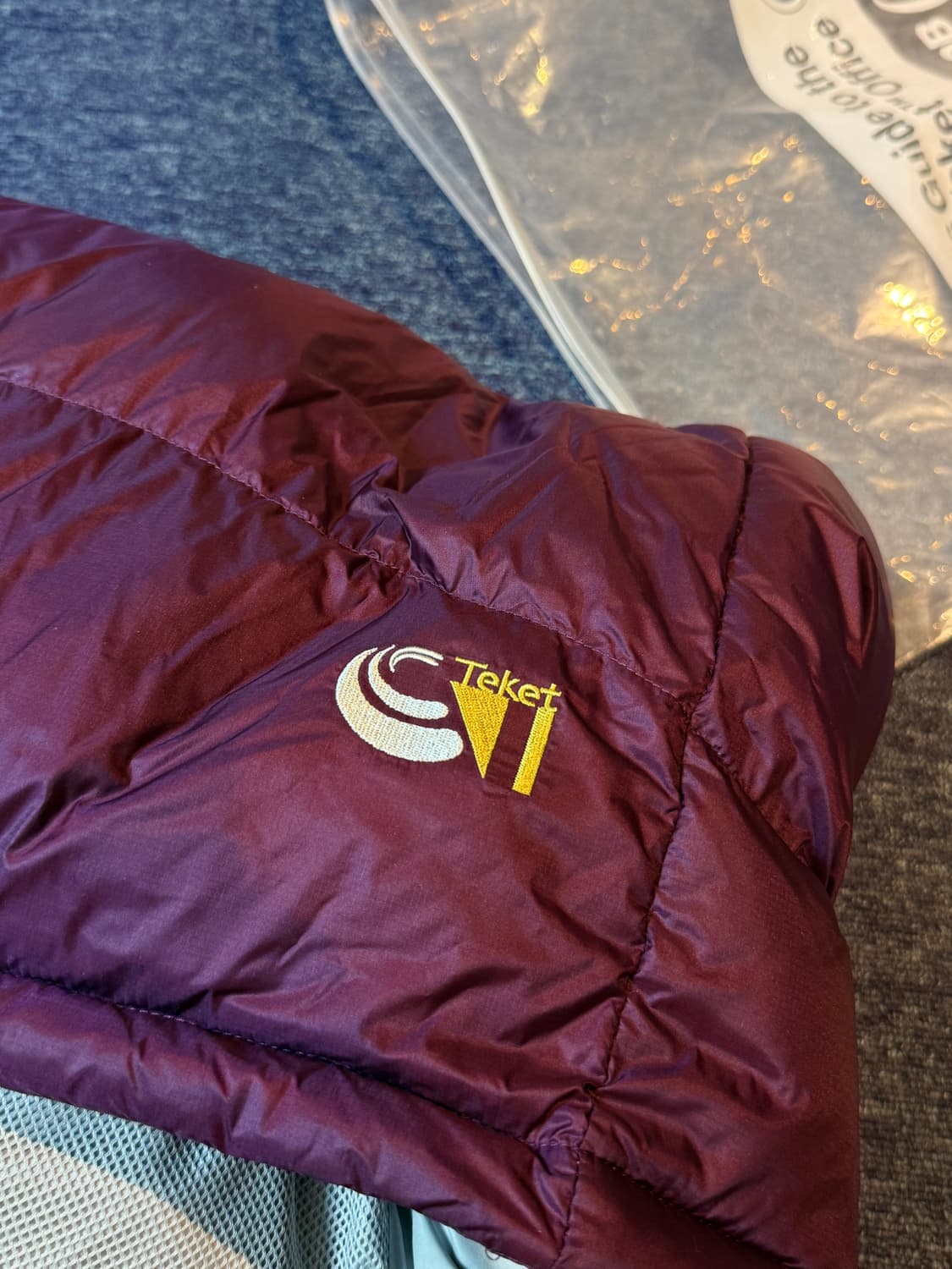 테켓 Warm Flex Down Jacket Purple 패딩 새상품 L 상품이미지6