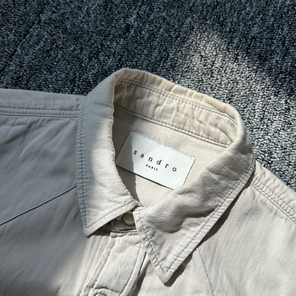 산드로 웨스턴 베이지 셔츠 상품이미지3