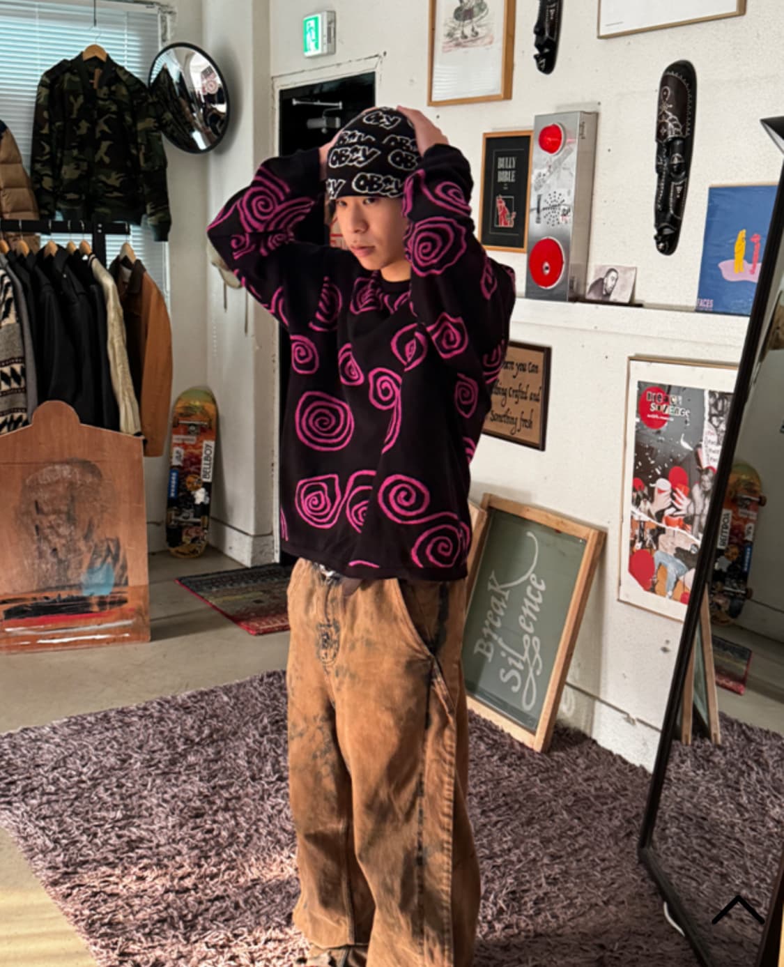 스투시 트위스티드 스월 니트 상품이미지1