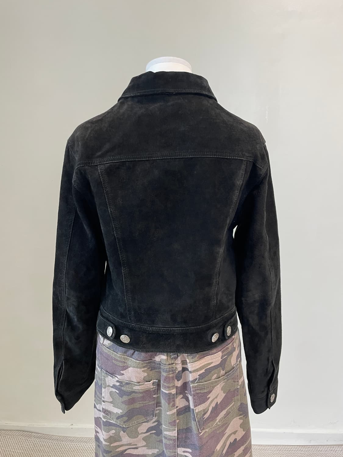 빈티지 donna 돈피 스웨이드 트러커 실버은장 자켓 J03915 상품이미지4