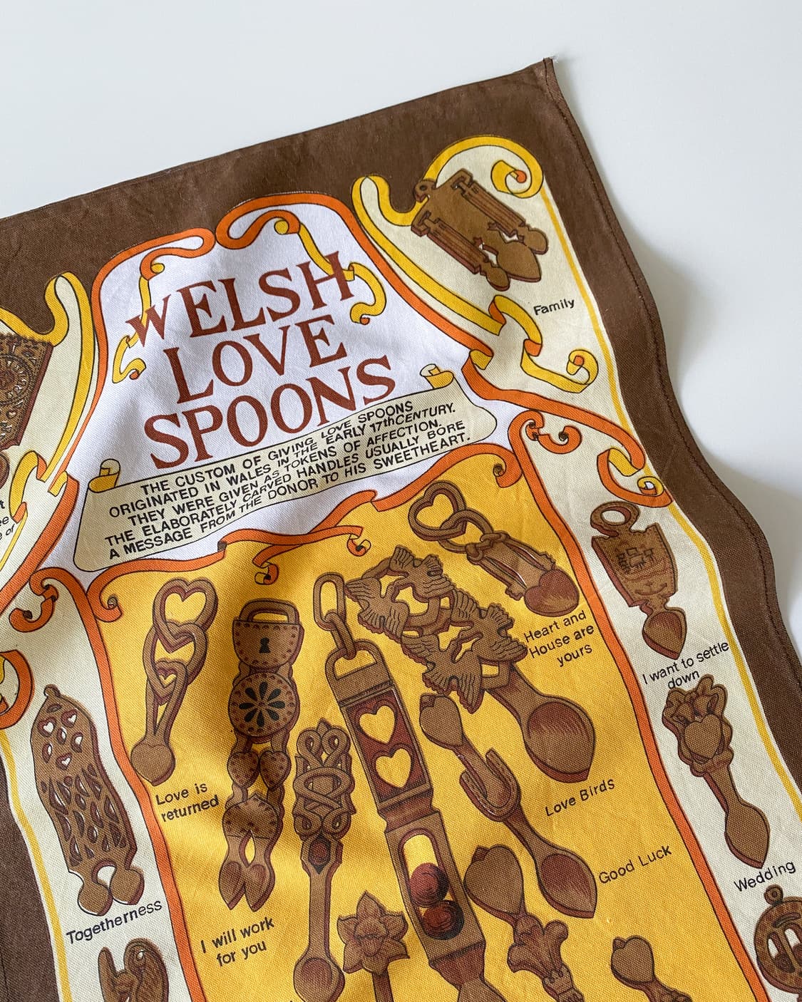 유럽 빈티지 패브릭 (WELSH LOVE SPOONS) 상품이미지1