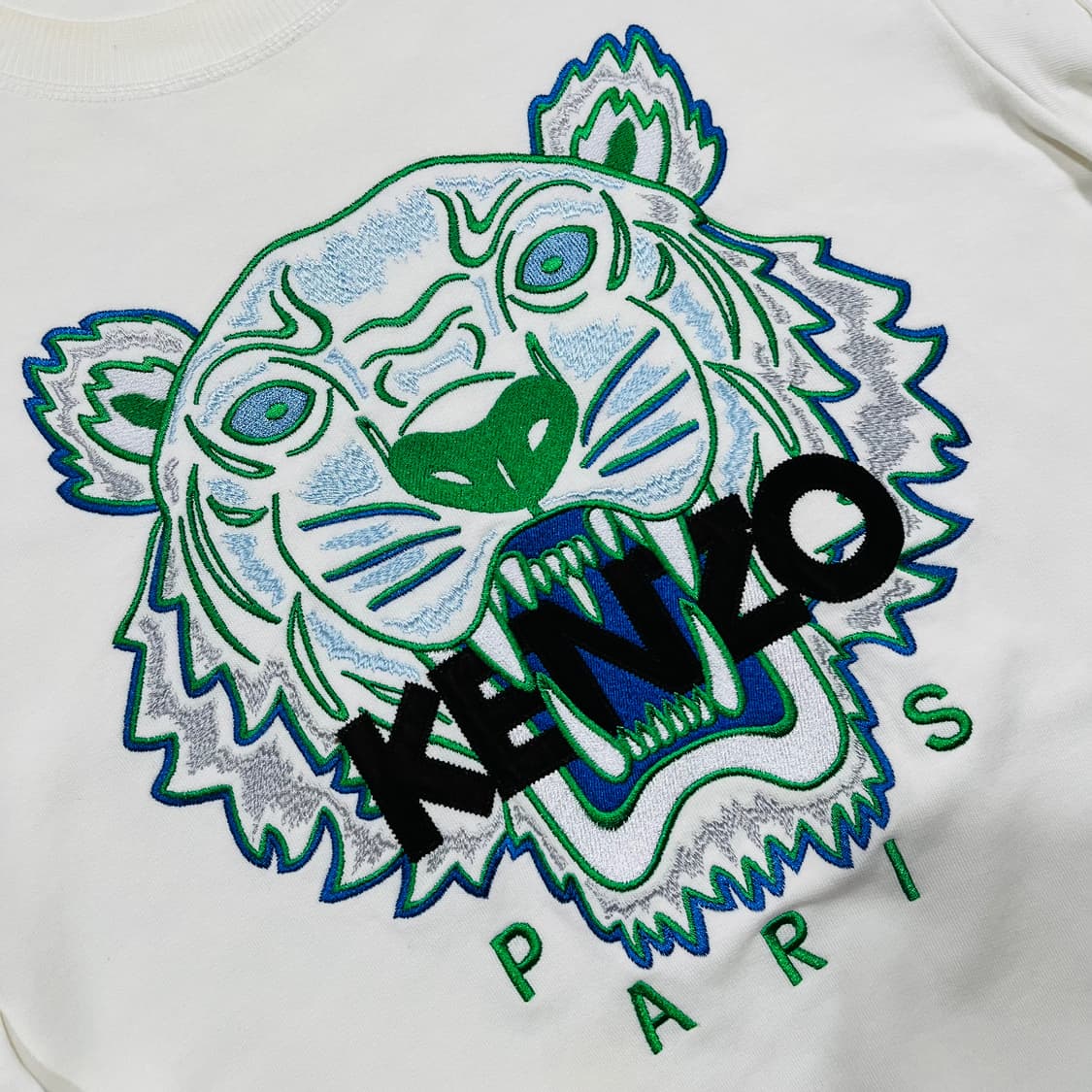 겐조 타이거 로고 화이트 빈티지 맨투맨 상품이미지2