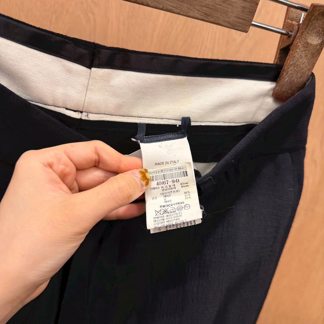 릭 오웬스 클래식 테일러드 팬츠 사이드 웰트 포켓 벨트 루프 디테일 블랙 상품이미지6