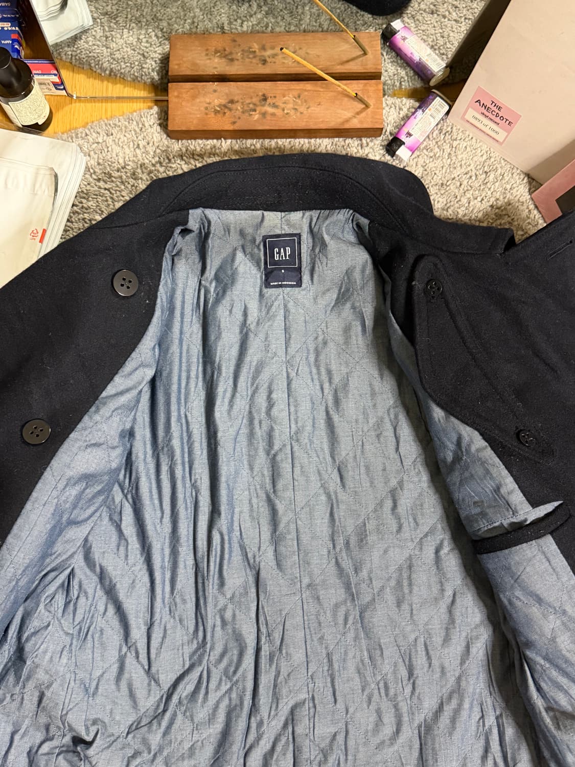 GAP 갭 울혼방 네이비 피코트 상품이미지7