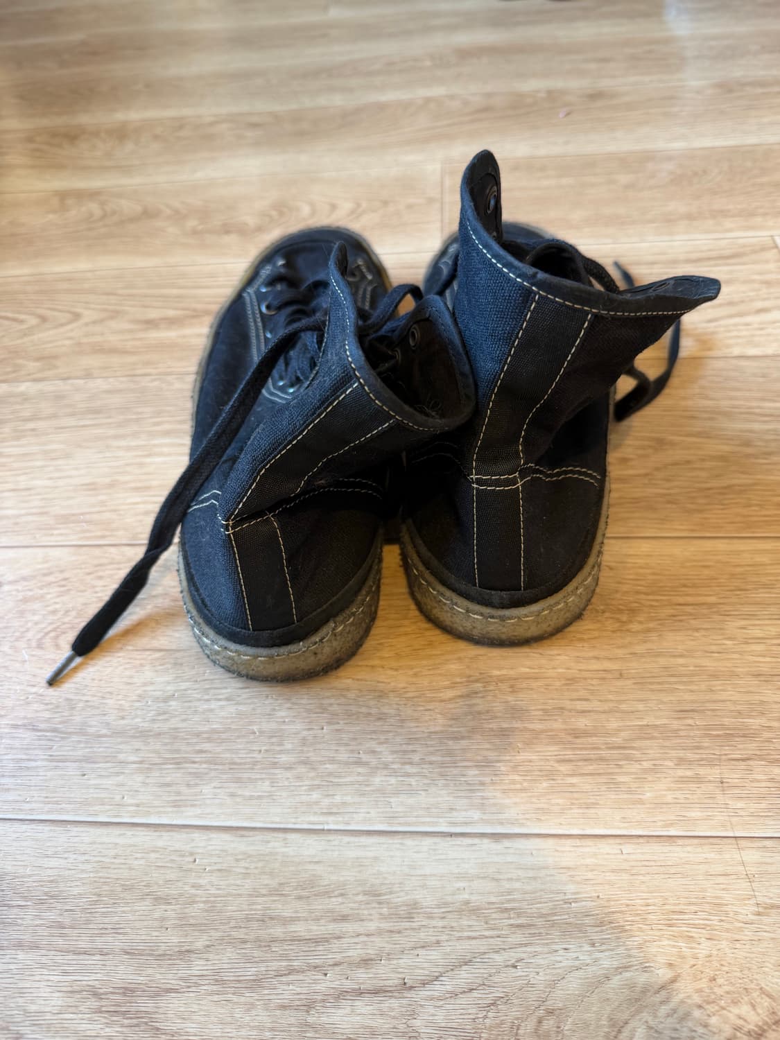 [41] 르메르 크레페솔 캔버스 하이탑 트레이너 스니커즈 상품이미지3