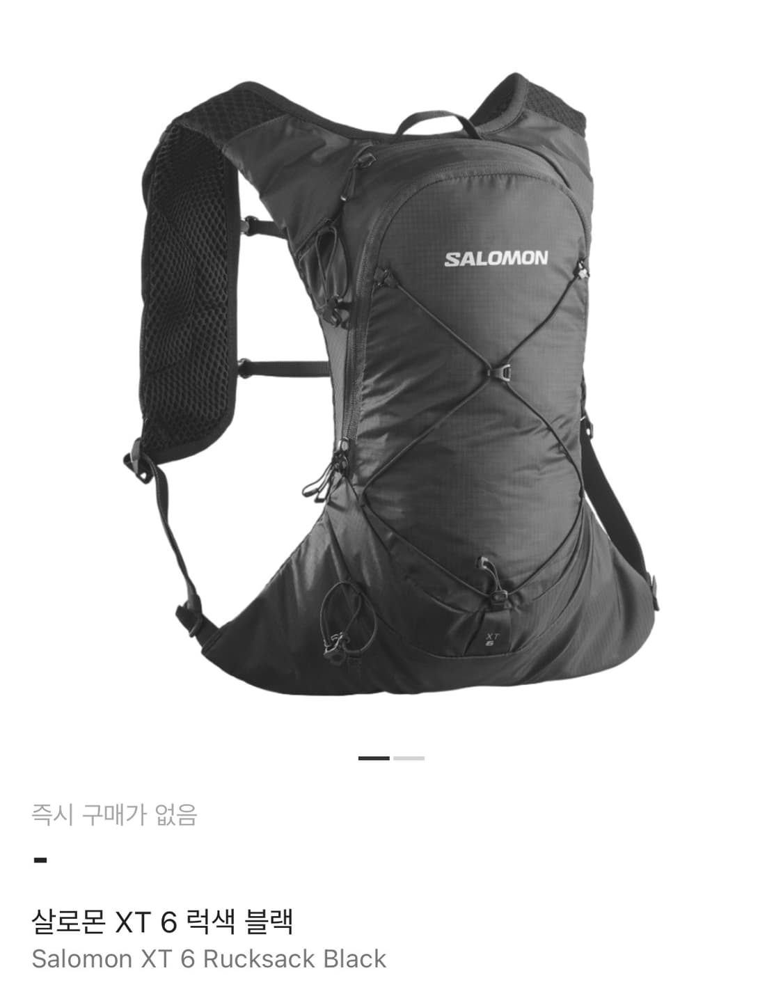 살로몬 XT 6 럭색 블랙 상품이미지1