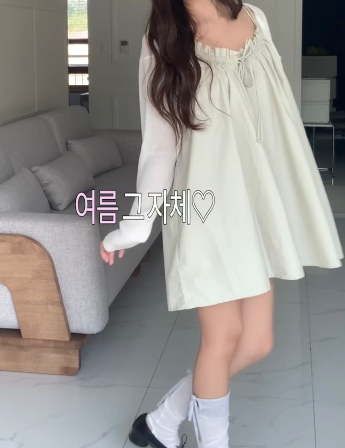 Zara 포플린 스트랩 미니 원피스 상품이미지4
