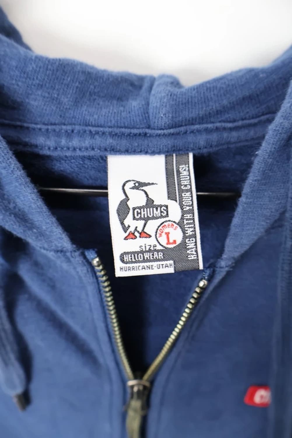 Chums Navy Zip Hoodie Small Logo 상품이미지6