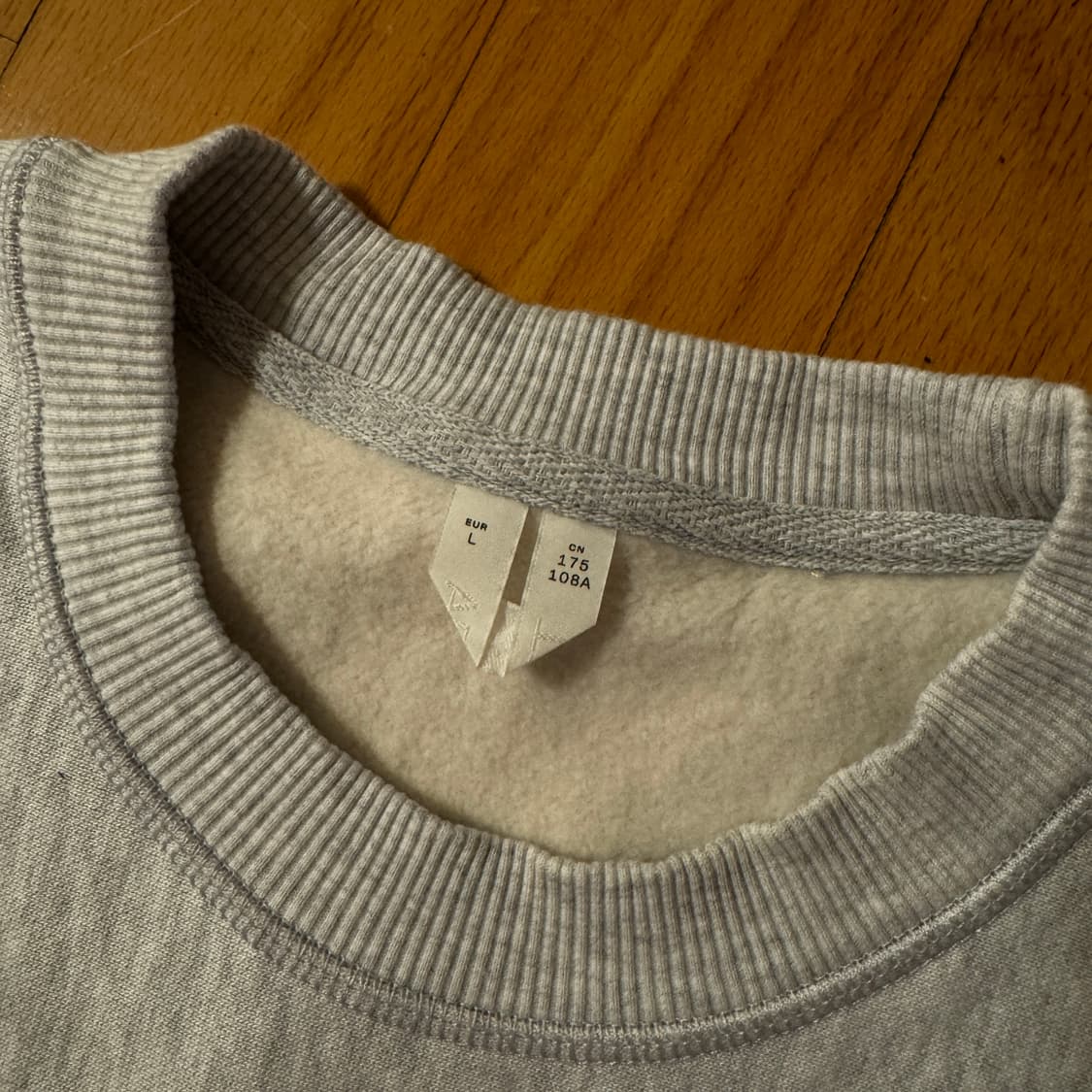 아르켓 스웨트 크루넥 그레이 L 신품 상품이미지3
