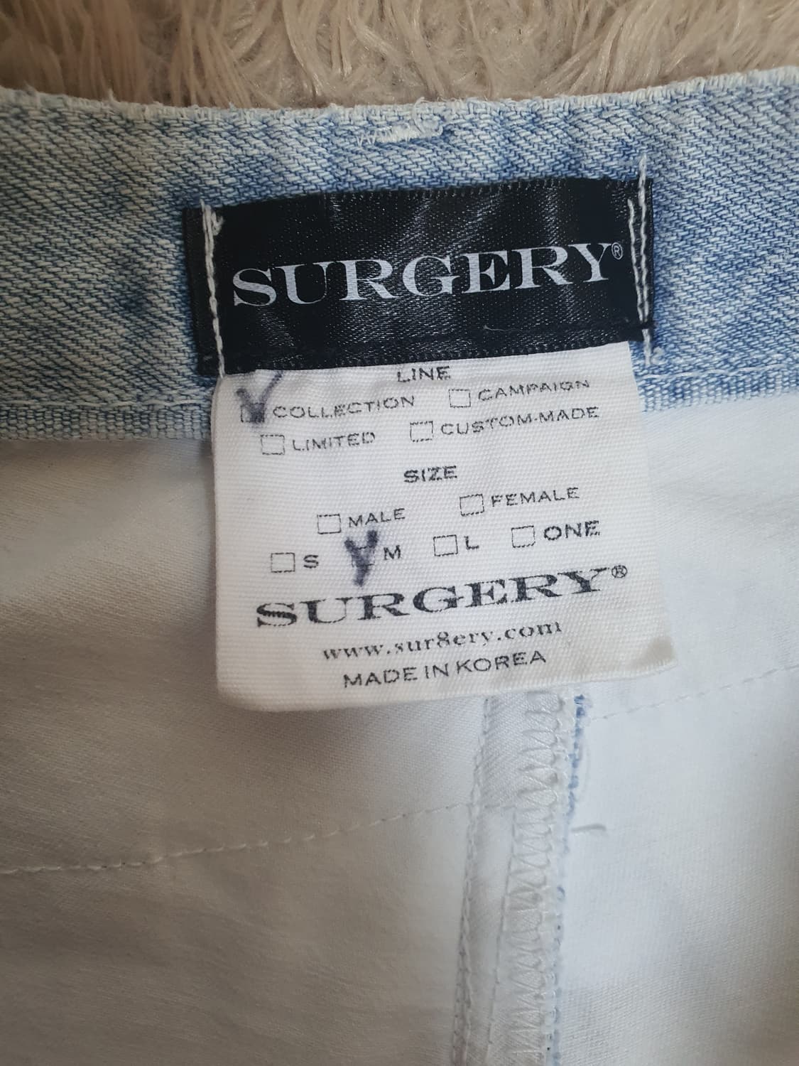 써저리 데님 팬츠 상태좋고깨끗해요 사이즈  32~33 상품이미지3