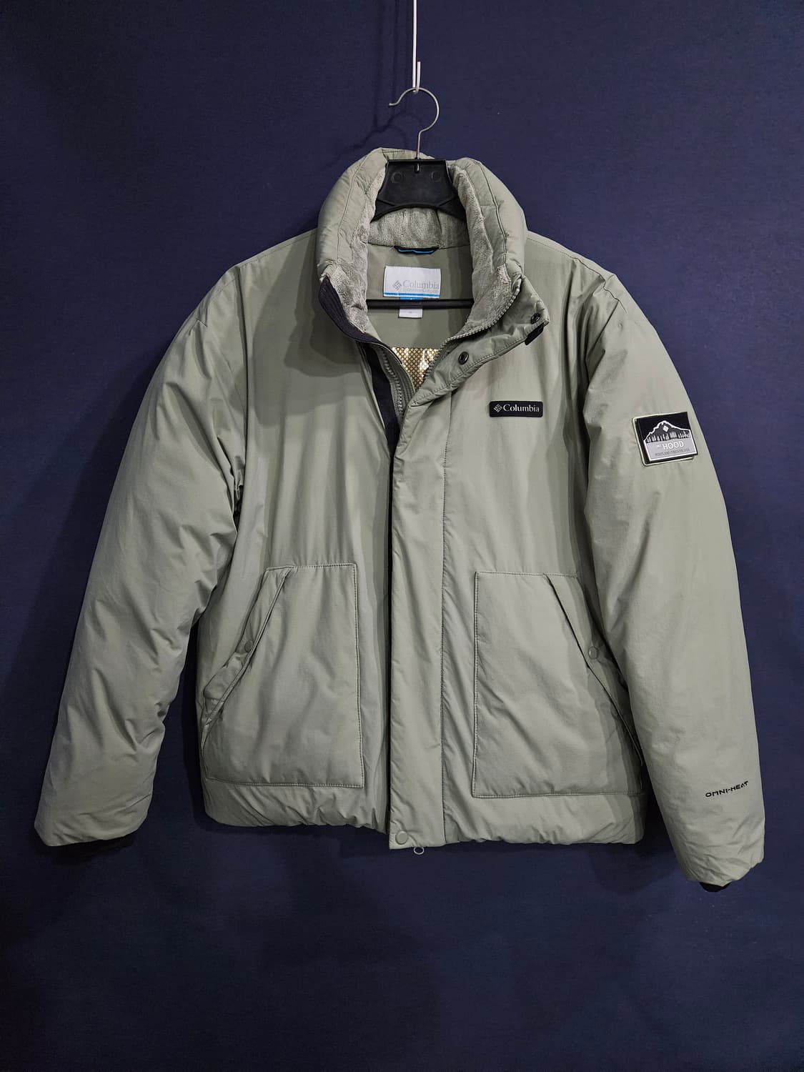 콜롬비아 옴니히트 라이트카키 그럼 105 구스다운 패딩  상품이미지1