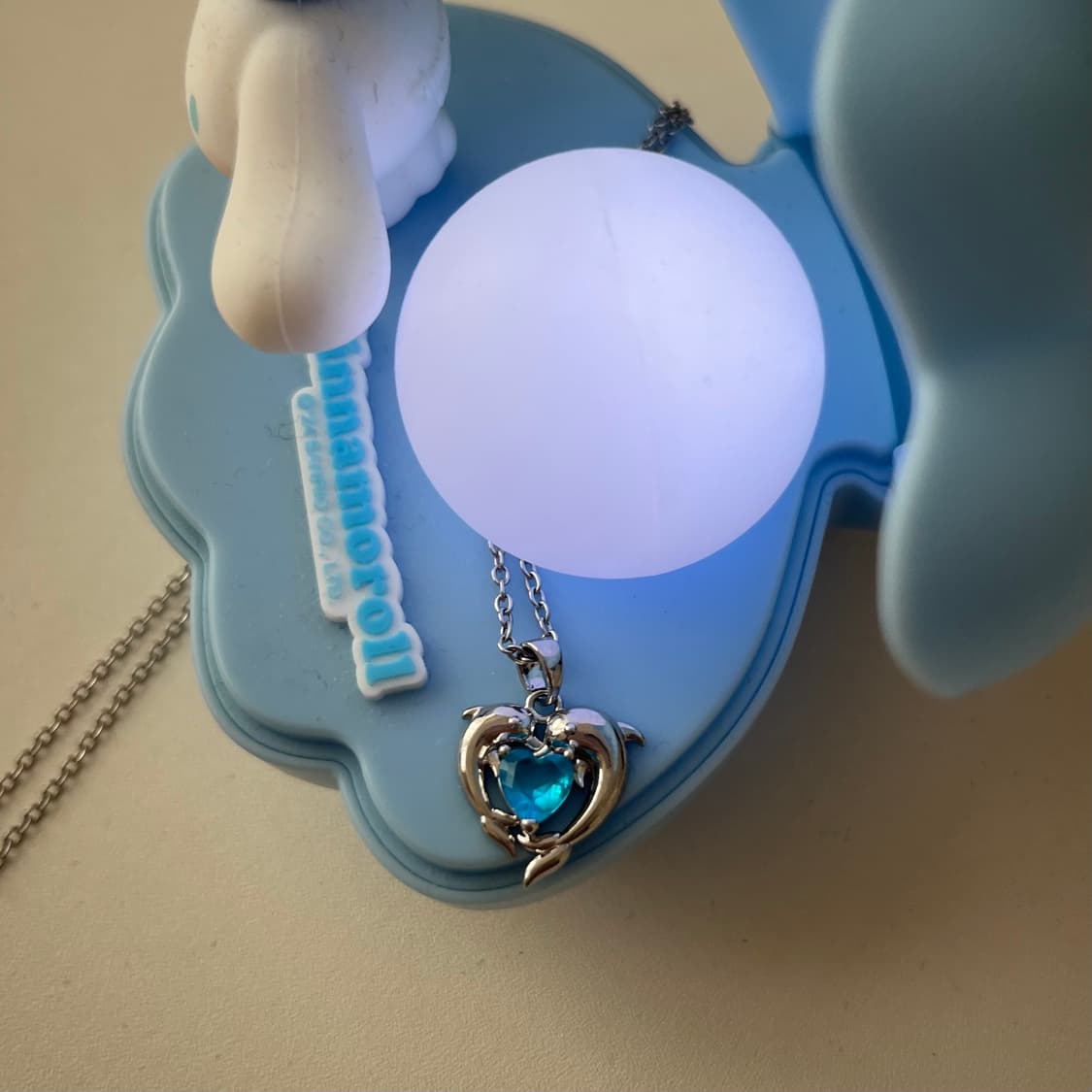 서브컬쳐 스카이블루 하트펜던트 목걸이 상품이미지2