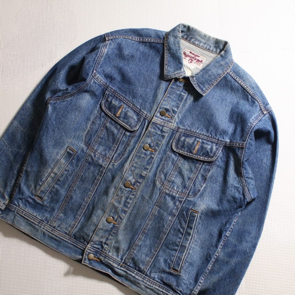 90’s Wrangler 랭글러 워싱 데님 자켓 L018 상품이미지2